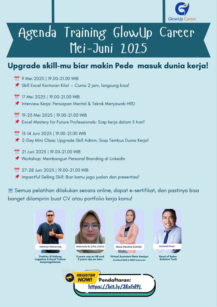 GlowUp Career Training Series