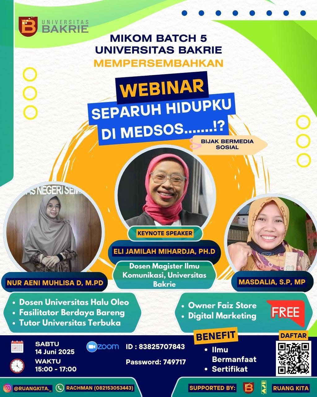 webinar Separuh Hidupku Dimedsos